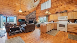Interior - Serenity Hill 42 Midland Drive: 3 BR, 3 BA Cabin / Bungalow in Waynesville, Sleeps 6 (Waynesville)