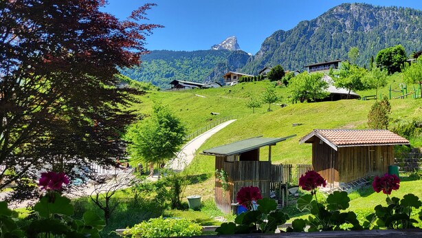 Property grounds - Ferienwohnung 2 Personen, 40 qm, Jenner, Sep. Schlafzimmer, Balkon (Schönau am Königssee)