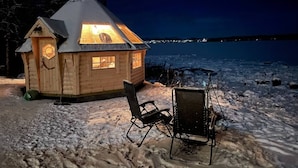 Unclassified image, 2 of 9, button - Northern Light Hut (Jukkasjarvi)