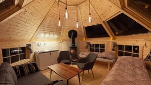 Unclassified image, 3 of 9, button - Northern Light Hut (Jukkasjarvi)