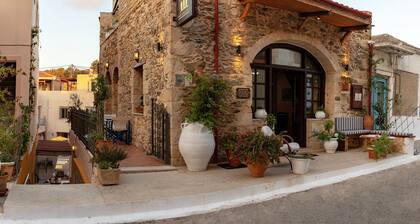 100m. away from the beach with large, impressive verandas and a majestic garden