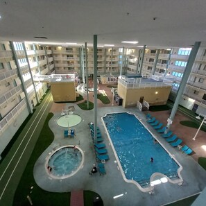 Indoor pool, outdoor pool