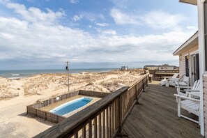 Property grounds - Salted Dunes OBX,  Beach front, Wild Horses, Pool, Hot Tub, 4x4 Beach, 7 Bedroom (Corolla)