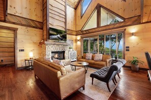 TV, fireplace, DVD player