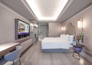 Habitación superior, 1 cama de matrimonio grande | Minibar, sistema de insonorización, wifi gratis y ropa de cama