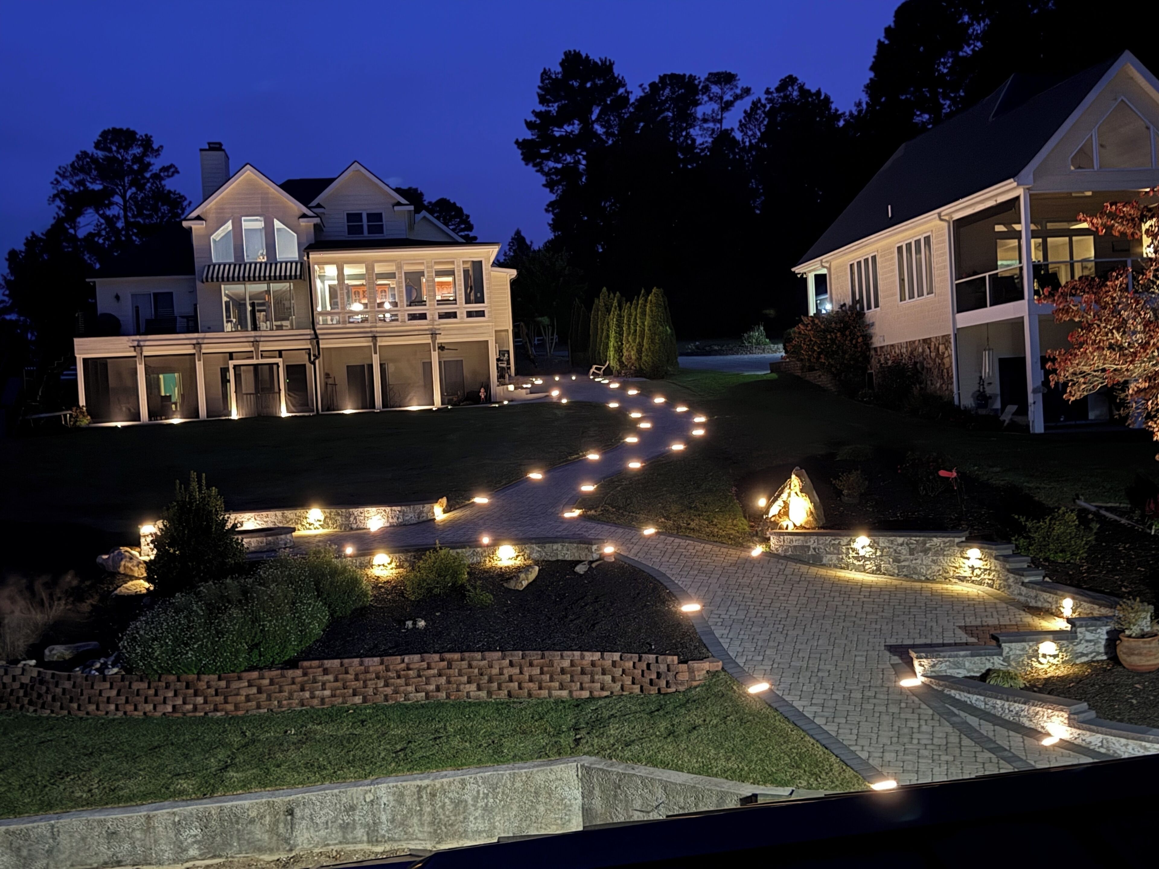 Dock view to house.
