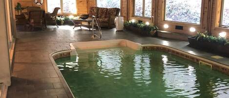 Indoor pool, a heated pool