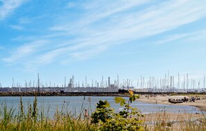 Vlak bij het strand