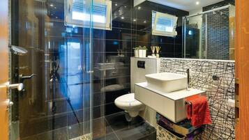 Shower, hair dryer