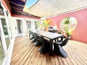 Outdoor dining - Heated Pool- Steps from Seaside- View of the Gulf of Mexico (Santa Rosa Beach)