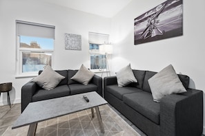 Apartment, 2 Bedrooms | Living area | 42-inch Smart TV with digital channels, TV, Netflix