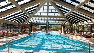 Indoor pool, a heated pool