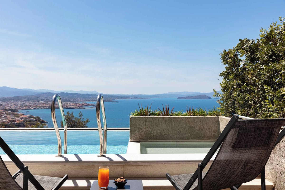 Superior villa, 3 slaapkamers, privézwembad, uitzicht op zee | Kameruitzicht