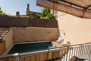 Piscine extérieure, piscine chauffée