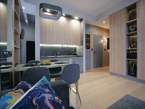 Apartament Comfort, no fumadors, vistes a la ciutat | Cuina bàsica privada