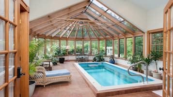 Indoor pool, a heated pool
