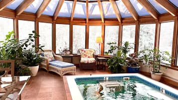 Indoor pool, a heated pool