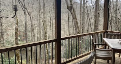 Nantahala River front cabin adjoining National Forest