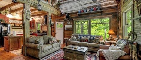 Téléviseur connecté, foyer, lecteur de DVD, livres