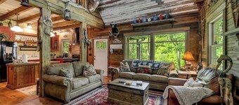 Nantahala River front cabin adjoining National Forest