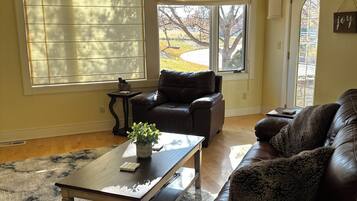 Smart TV, DVD player, books