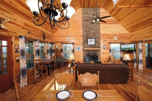 TV, fireplace, video games, stereo