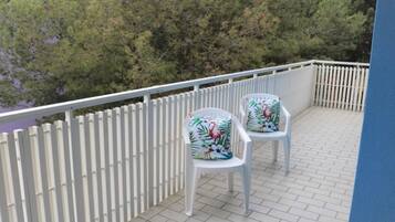 Appartement, 2 chambres, balcon, vue ville | Balcon