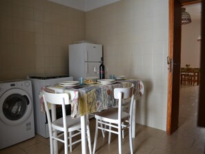Apartment, 3 Bedrooms, Smoking, Balcony | Dining - Charming Holiday Home Near The Beach With A Terrace Parking Available, Pets (Melendugno)