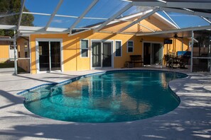 Outdoor pool, a heated pool - Quiet home with Salt Water Heated Pool, next to Largo Golf Course & IRB! (Largo)
