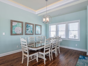 Dining - Sandy Feet | Oceanfront Luxury Retreat w/Hot Tub + Community Amenities (North Topsail Beach)