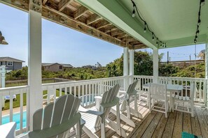 Outdoor dining - Sea View II | 245 ft to the beach | Private Pool, Hot Tub (Southern Shores)