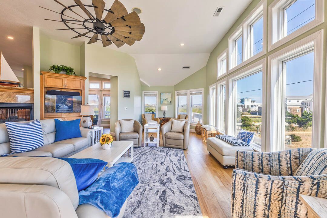 TV, fireplace, foosball