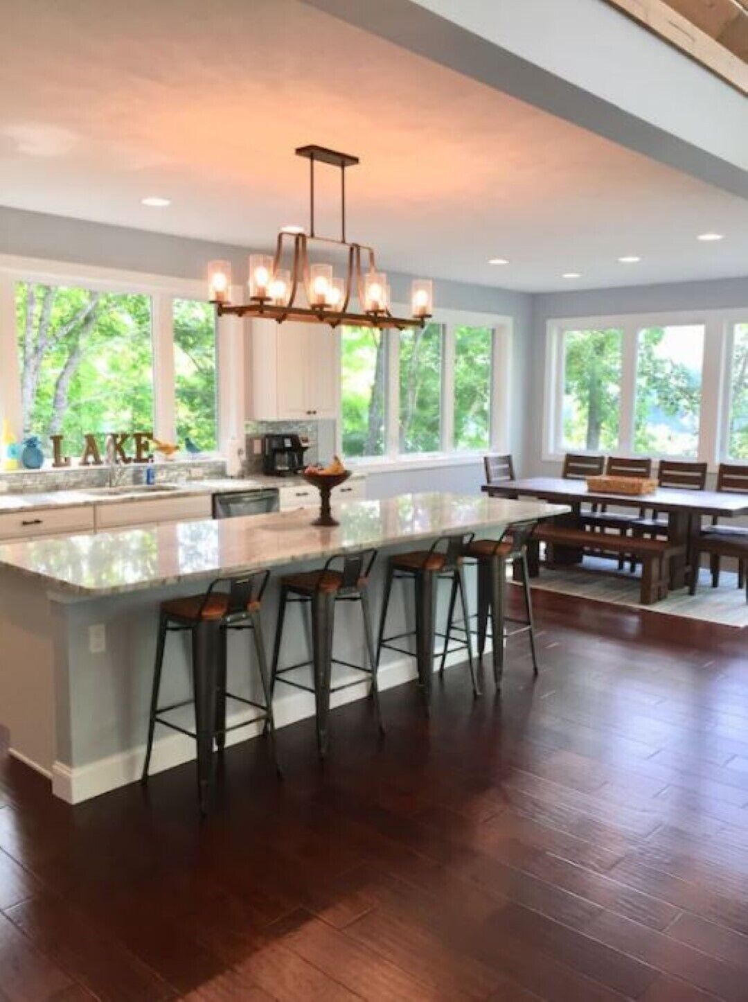 Newer (built in 2018).  Lake front property.