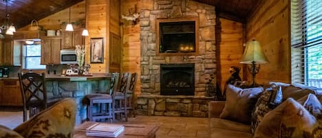 Smart-TV, Kamin, DVD-Player, Videothek