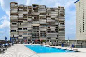 Pool - 2 br / 1 ba on the 13th floor of the Fountainhead Towers. 2 private balconies, outdoor pool. (Ocean City)
