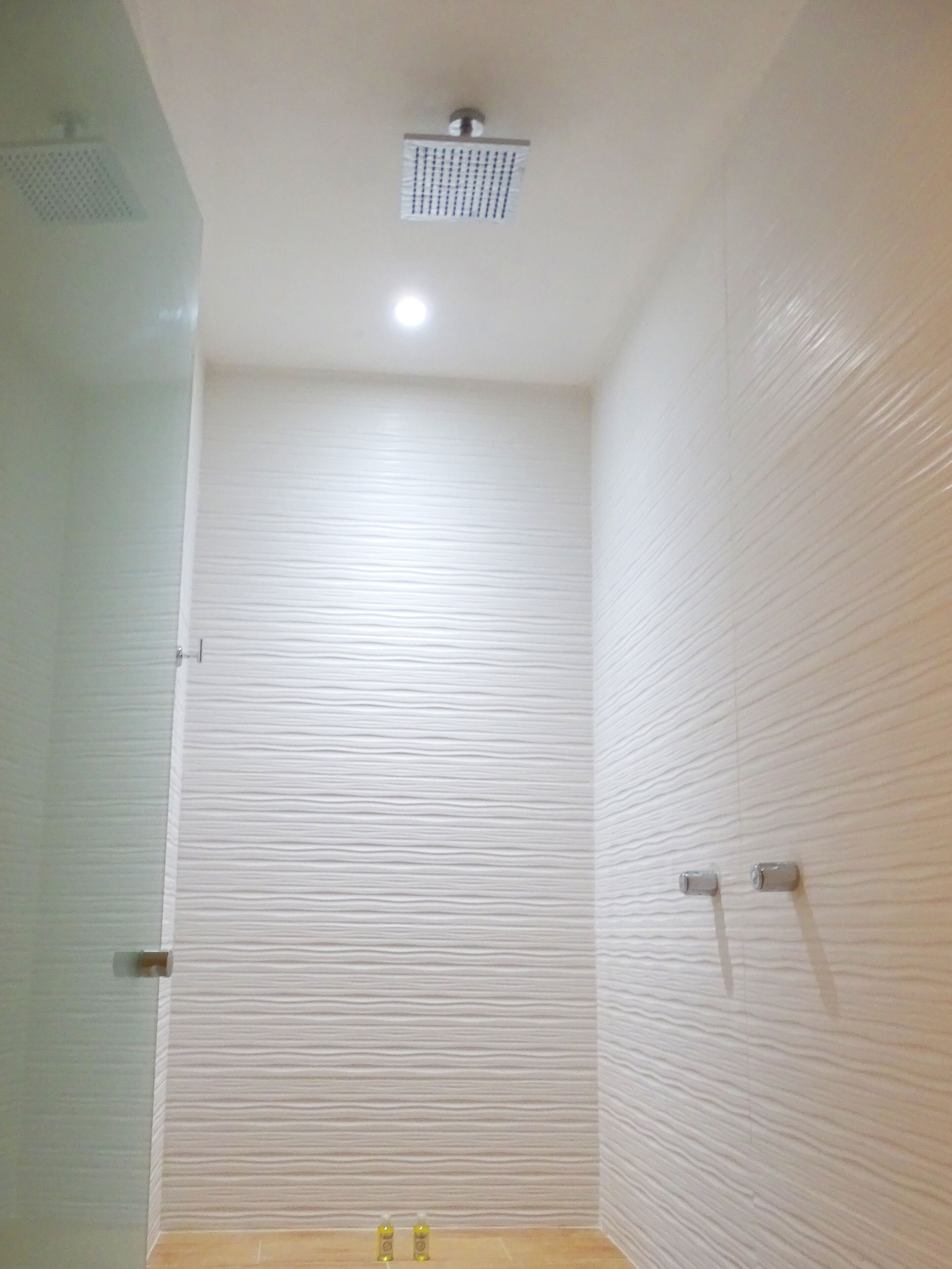 shower, soap, shampoo, toilet paper