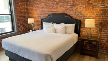 1 slaapkamer, een strijkplank/strijkijzer, gratis wifi, beddengoed