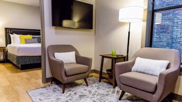 1 slaapkamer, een strijkplank/strijkijzer, gratis wifi, beddengoed