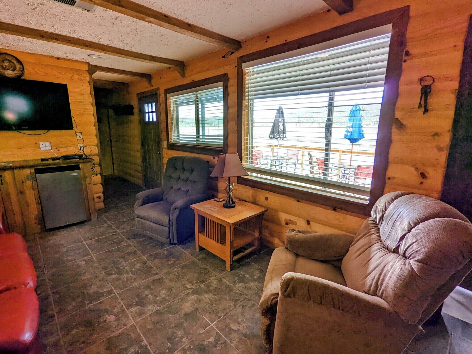TV, fireplace, DVD player