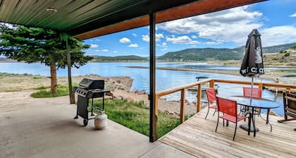 Lakeside lodging, fishing and recreation.