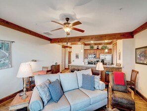 Télévision, cheminée