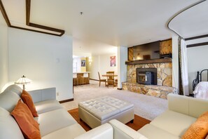 TV, fireplace - Walk to Ski Shuttle: Incline Village Condo (Incline Village)