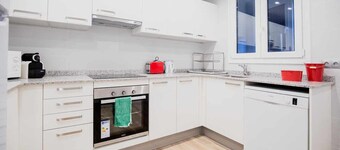 In the center of Escaldes, close to shops