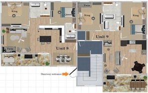 Floor plan - Arrowhead Lodge Unit 9 (West Yellowstone)