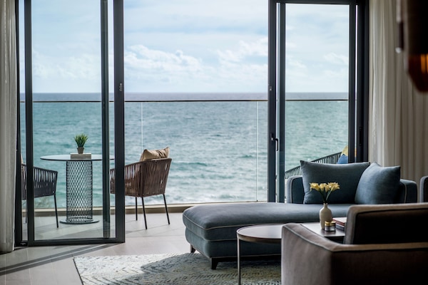 Grand Suite, 1 Bedroom (Oceanfront View) | Premium bedding, memory foam beds, minibar, individually decorated