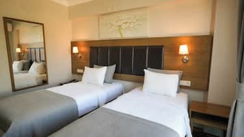 Egyptian cotton sheets, premium bedding, free minibar