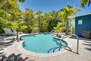 A heated pool