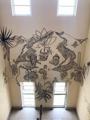 Interior - Los Nardos Hostel (Oaxaca)