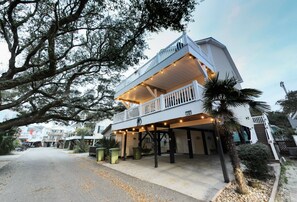 Enjoy a relaxing stay in this two-story residence with a spacious balcony and a flat roof.