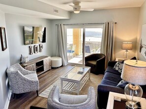 TV, DVD player, books